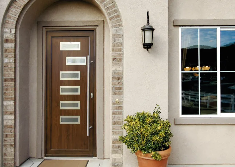 Porte d'entrée PVC sur mesure — photo de réalisation client