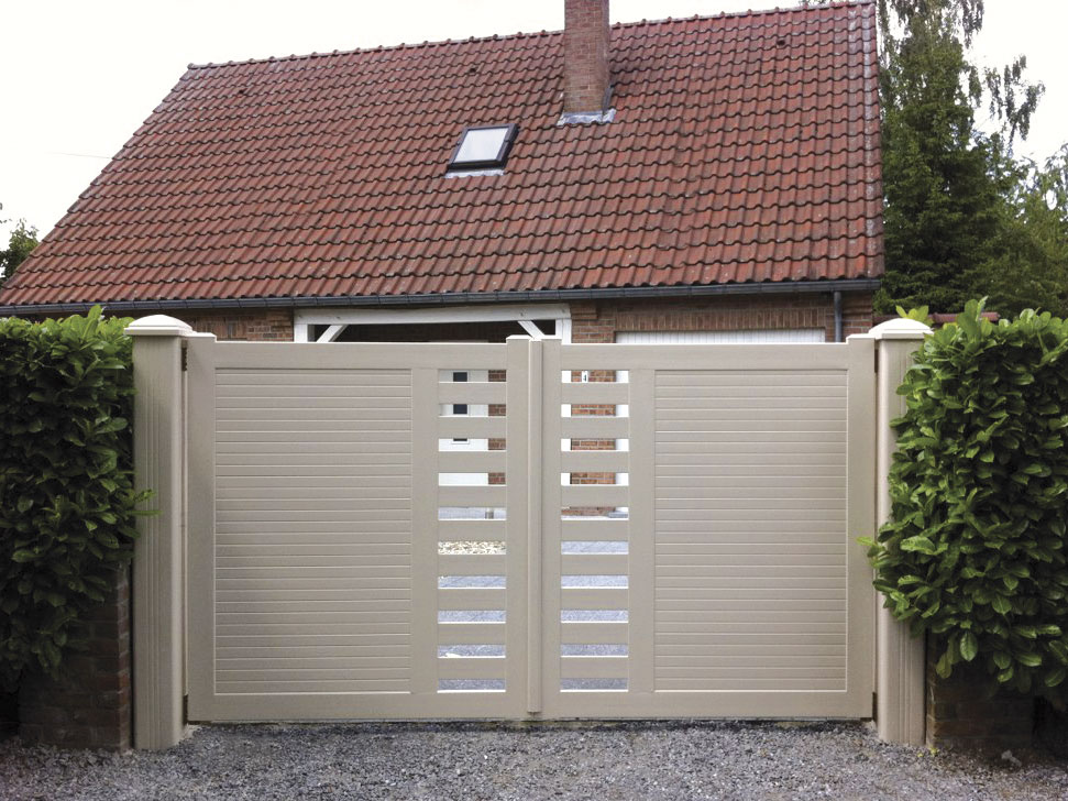Portail pvc ouessant sable portail pvc
